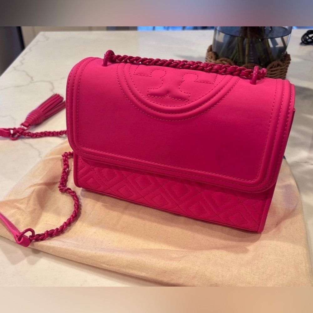 Hot Pink Tory Burch Shoulder/Crossbody Bag